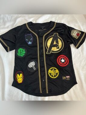 Lids Exclusive Marvel Avengers 60th Anniversary jersey Superhero Iconic Rare XL